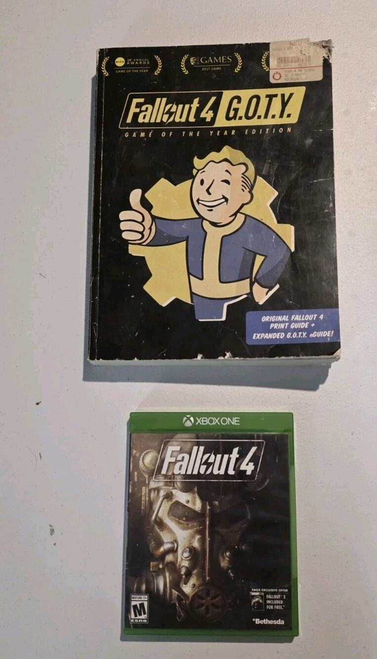 Fallout 4 Game of The Year Edition Prima Official Guide & Xbox One Game